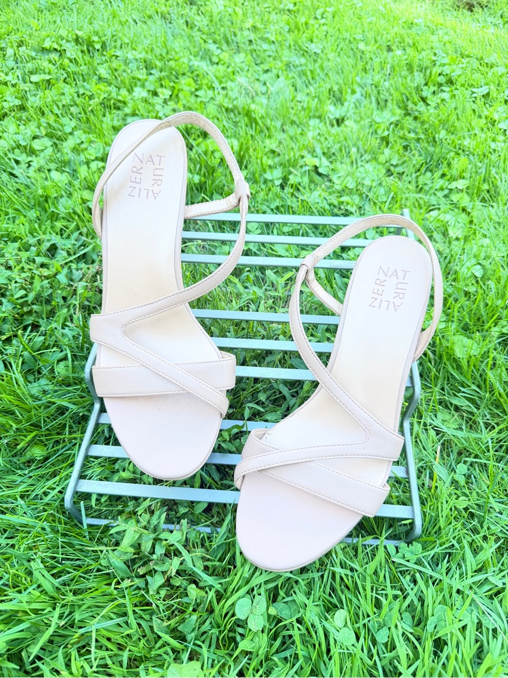 Naturalizer tan Strappy Heeled Sandals